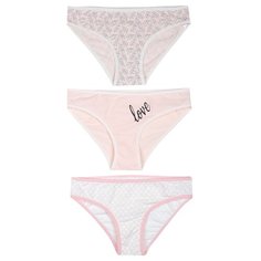 Трусики BAYKAR 3 шт., размер 170/176, белый/персиковый