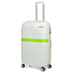 Чемодан BAUDET BHL0714817 L 90 л, айвори/зеленый