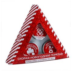 Крем-мед Фабрика счастья Скорая новогодняя помощь, 3 шт подарочный набор