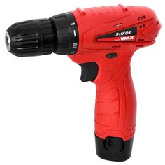 Аккумуляторная дрель-шуруповерт Энкор VDS-10/10,8L Li-Ion 1.3 А·ч 10.8 В х1 коробка 28 Н·м красный/черный