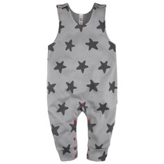 Полукомбинезон Bossa Nova размер 68, серый с звездами