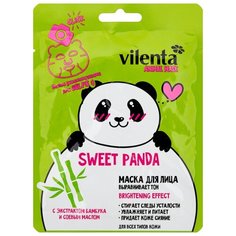 Vilenta Выравнивающая тон маска с экстрактом бамбука и соевым маслом Sweet Panda, 28 г, 28 мл