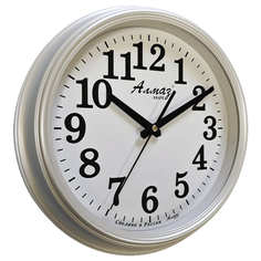 Часы настенные кварцевые Алмаз A14 белый перламутр