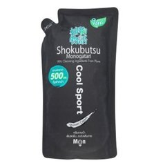 Крем-гель для душа Shokubutsu Cool Sport, сменный блок, 500 мл