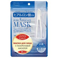 Japan Gals маска Pure 5 Essence с гиалуроновой кислотой, 7 шт.