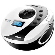 Магнитола BBK BS10BT черный/белый