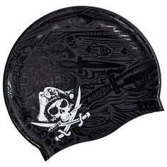 Шапочка для плавания MAD WAVE Pirate черный