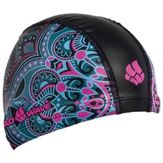 Шапочка для плавания MAD WAVE Mandala розовый/голубой/черный