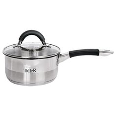 Ковш Taller Телфорд 1,5 л, серебристый/черный