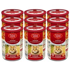 Корм для кошек Родные корма для профилактики МКБ, с ягненком 9шт. х 410 г
