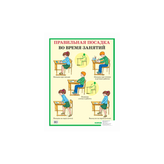 Бородкина Г.В. "Правильная посадка во время занятий. Наглядное пособие для начальной школы" АЙРИС пресс