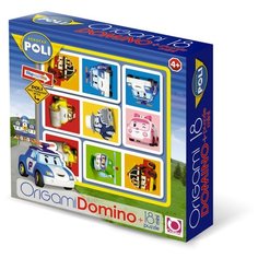 Настольная игра Origami Robocar Poli. Домино+пазл