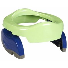 Potette Plus горшок 2 in 1 Portable Potty & Trainer Seat зеленый/синий