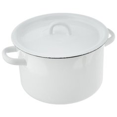 Кастрюля СтальЭмаль 01-1612.1/01-1612 3 л, белый