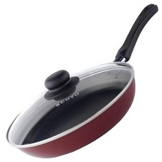 Сковорода Scovo Expert СЭ-027 22 см, с крышкой, бордовый