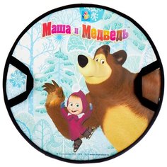 Ледянка 1 TOY Маша и Медведь (Т59046) белый/зеленый/коричневый