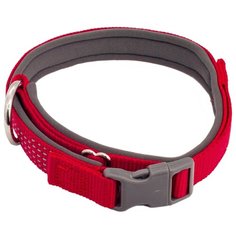 Ошейник КАСКАД Premium 26-40 см красный