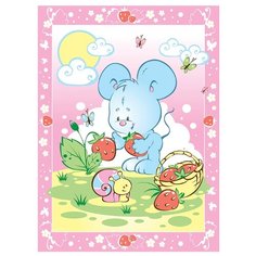 Одеяло Baby Nice D121511 85х115 см "Земляничная поляна", розовый