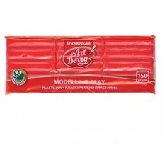 Пластилин ErichKrause классический ArtBerry® с Алоэ Вера красный 150 г (46450)