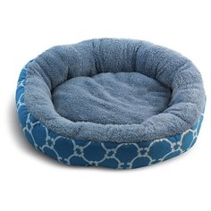 Лежак для собак, для кошек Triol Лазурный берег M круглый 63х63х11 см голубой