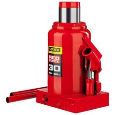 Домкрат бутылочный гидравлический STAYER Red Force 43160-30_z01 (30 т) красный