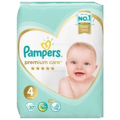 Pampers подгузники Premium Care 4 (9-14 кг) 37 шт.