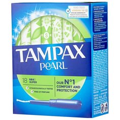 TAMPAX тампоны Pearl Super 18 шт.