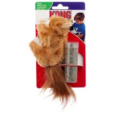 Игрушка для кошек KONG Белка с тубом кошачьей мяты (NQ4) бежевый
