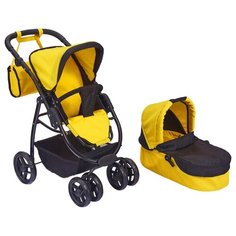 Коляска-трансформер Buggy Boom Amidea с сумкой (9000) желтый