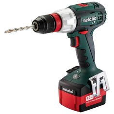 Аккумуляторная дрель-шуруповерт Metabo BS 14.4 LT Quick 2013 4.0Ah x2 Case 50 Н·м зеленый/черный