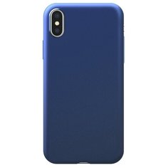 Чехол Deppa Silk Case для Apple iPhone Xs Max синий металлик