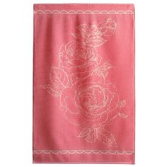 Aquarelle Полотенце Роза великолепная для лица 50х90 см розово-персиковый/коралл
