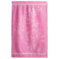 Aquarelle Полотенце Роза великолепная банное 70х140 см нежно-розовый/орхидея