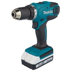 Аккумуляторная дрель-шуруповерт Makita DF457DWLE 42 Н·м синий/черный