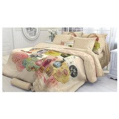 Постельное белье 1.5-спальное Verossa Portobello 50х70 см, перкаль бежевый