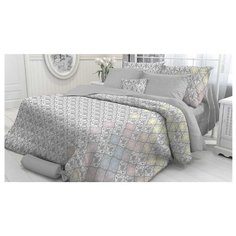 Постельное белье 1.5-спальное Verossa Damask 70х70 см, перкаль серый