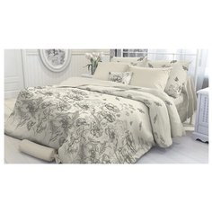 Постельное белье 1.5-спальное Verossa Gravure 70х70 см, перкаль бежевый