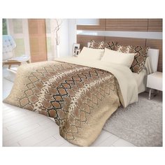 Постельное белье 1.5-спальное Волшебная ночь Mamba 717456 ранфорс светло-коричневый