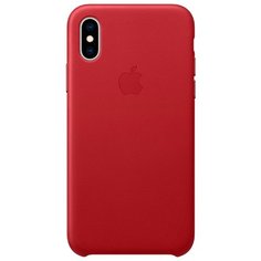 Чехол Apple кожаный для Apple iPhone XS (PRODUCT)RED