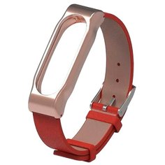 Titan Ремешок кожаный для Xiaomi Mi Band 3 красный