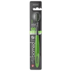 Зубная щетка Biomed Black Medium, зеленый