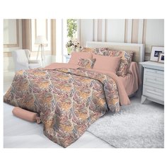 Постельное белье 2-спальное Verossa Nikea 70х70 см, страйп коричневый