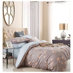 Постельное белье 1.5-спальное Jardin 3420/210 сатин коричневый