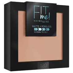 Maybelline Fit Me пудра компактная матирующая скрывающая поры 120 классический бежевый