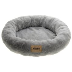 Лежак для кошек, для собак Уси Муси 7PET00124 55х55х10 см серый
