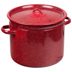 Кастрюля Лысьвенский завод эмалированной посуды С-1624 12 л, вишневый гранит