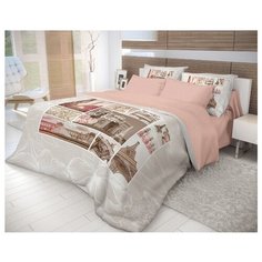 Постельное белье 2-спальное Волшебная ночь Lafler 702168 ранфорс серый/розовый