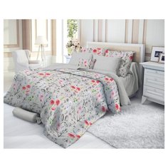 Постельное белье 2-спальное Verossa Impress 70х70 см, страйп серый