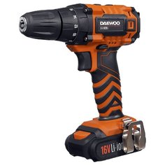 Аккумуляторная дрель-шуруповерт Daewoo Power Products DAA 1620Li 35 Н·м оранжевый/черный