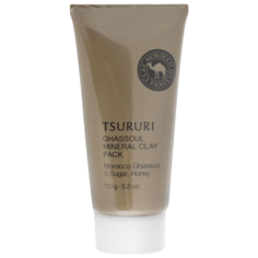TSURURI Маска Ghassoul Mineral Clay Pack с марокканской глиной гассул, сахаром и медом, 150 г